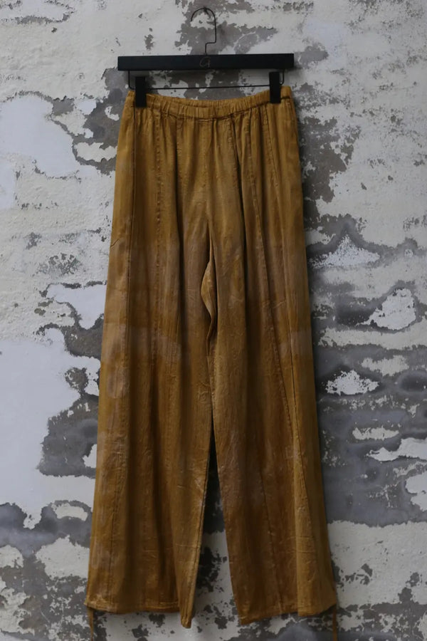 Mutedance 24 Spring/Summer Silk Loose Pants MD-MD24SS70-JIN PM159 Gold